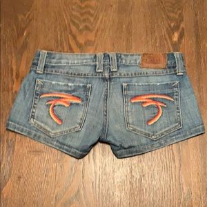 Frankie B. Light Blue Shorts with Pockets 24